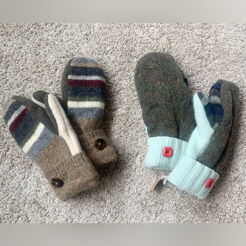 Adult Wool Mittens (2 Sets Bundled) $25